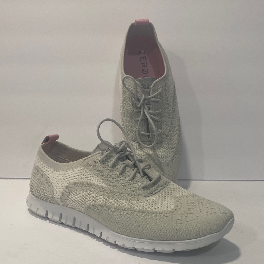 Cole Haan Women's Moccasins in Light Gray and Pink
